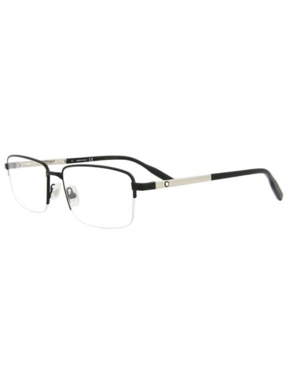 New Montblanc Mens Square/Rectangle Shiny Silver Fashion Designer Sunglasses